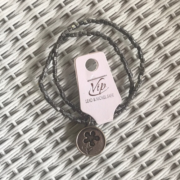 Flower & Laugh Charm Silver Bracelet - Picture 2 of 3